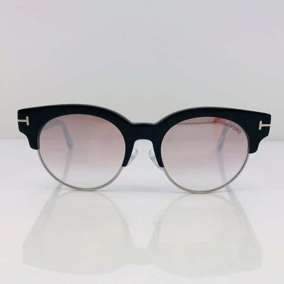 New TOM FORD Henri-02 Round Black Sunglasses - Picture 4 of 16